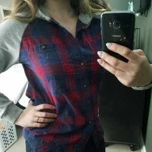 Flannel with hoodie